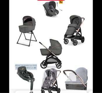 Poussette inglesina trio + base isofix
