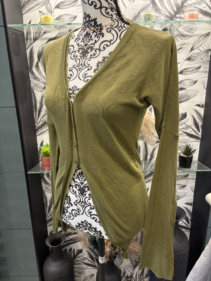 Cardigan kaki reset - photo numéro 3