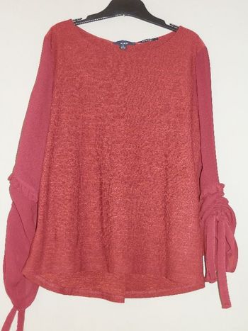 Blouse maille et voile