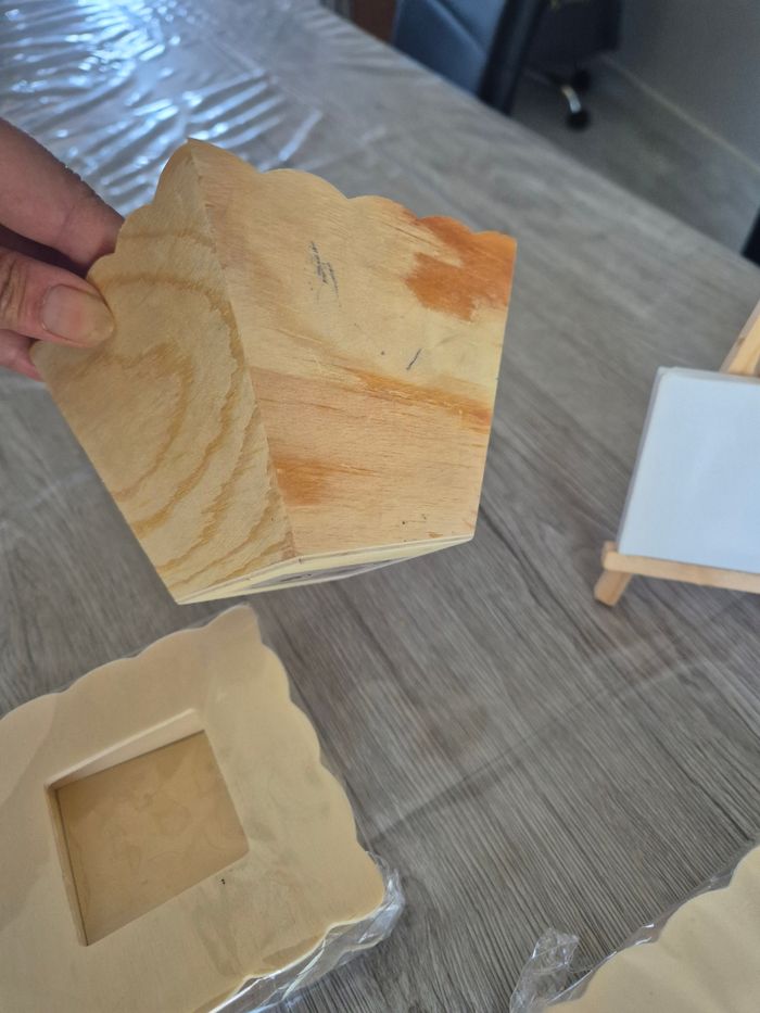 Lot d'accessoires en bois à peindre pour les enfants - photo numéro 5