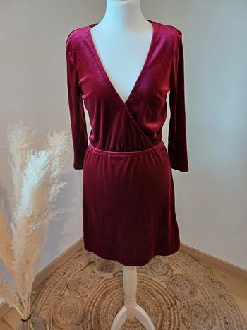 Robe Bordeaux en velours H&M taille XXS/XS 32/34