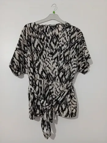 Blouse cache coeur femme