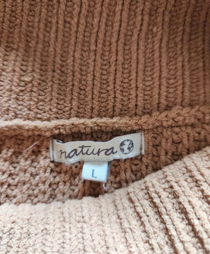 Pull col roulé Natura – Taille L – Maille épaisse – Très bon état - photo numéro 8
