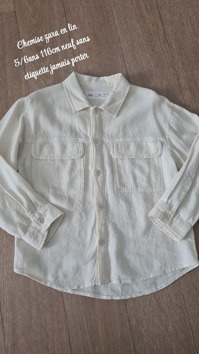 Chemise en lin zara