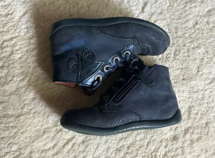 Chaussures Kickers fille 24 bleu marine - photo numéro 4