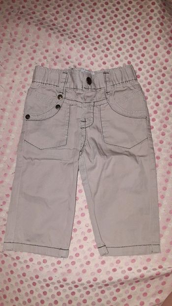 Alphabet pantalon léger beige taille 6 mois
