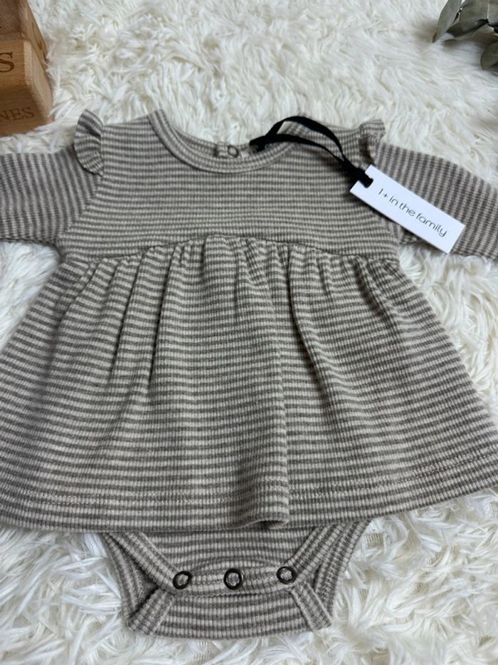 Robe taupe 1+ in the family taille 1 mois - photo numéro 2