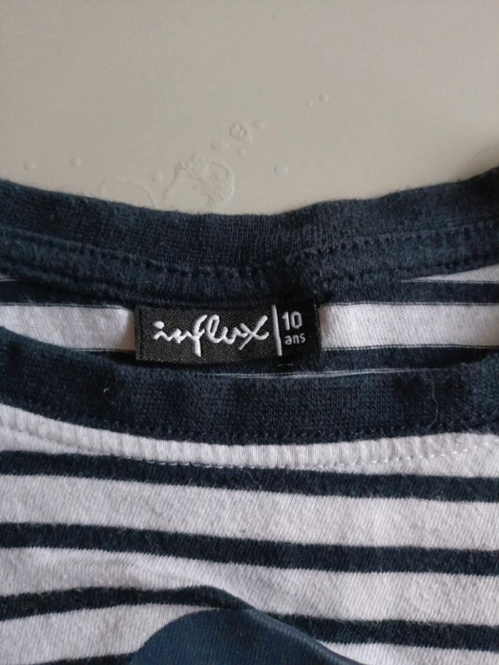 T-shirt manches longues mini pirate 10 ans - photo numéro 4