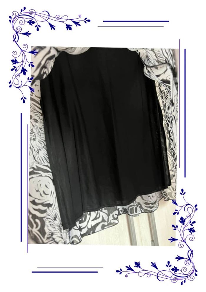 Jolie jupe légère Yessica noir et blanc taille 42 fr - photo numéro 3