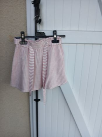 Short rayé filles tissaia taille 12 ans