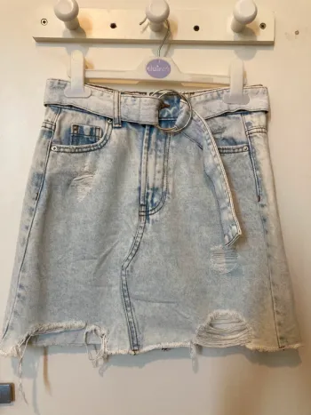 Minijupe Jean Taille Haute