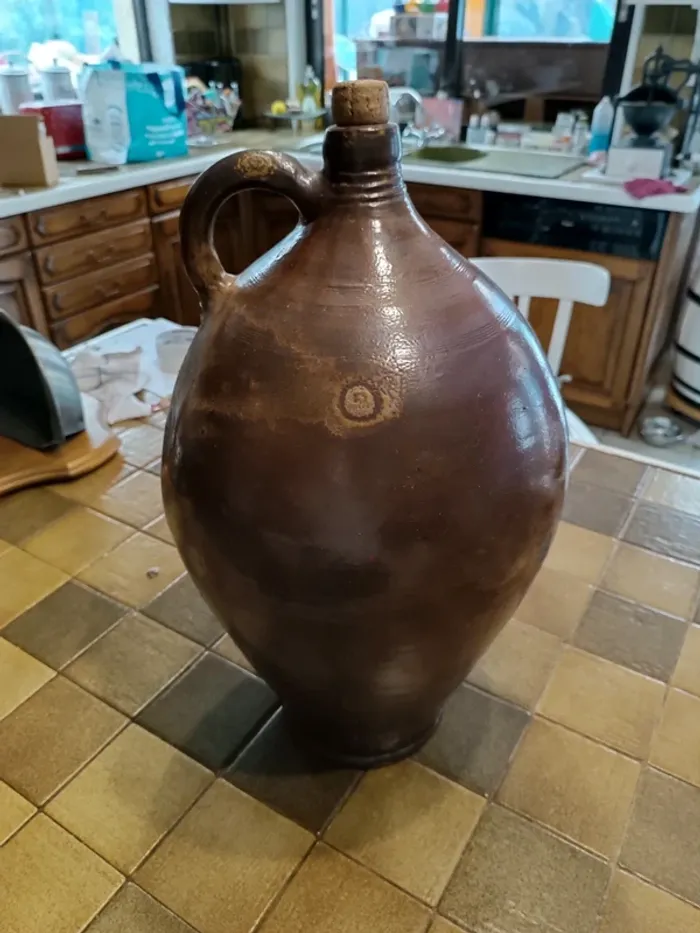 Jarre cruche en terre cuite vintage ancien