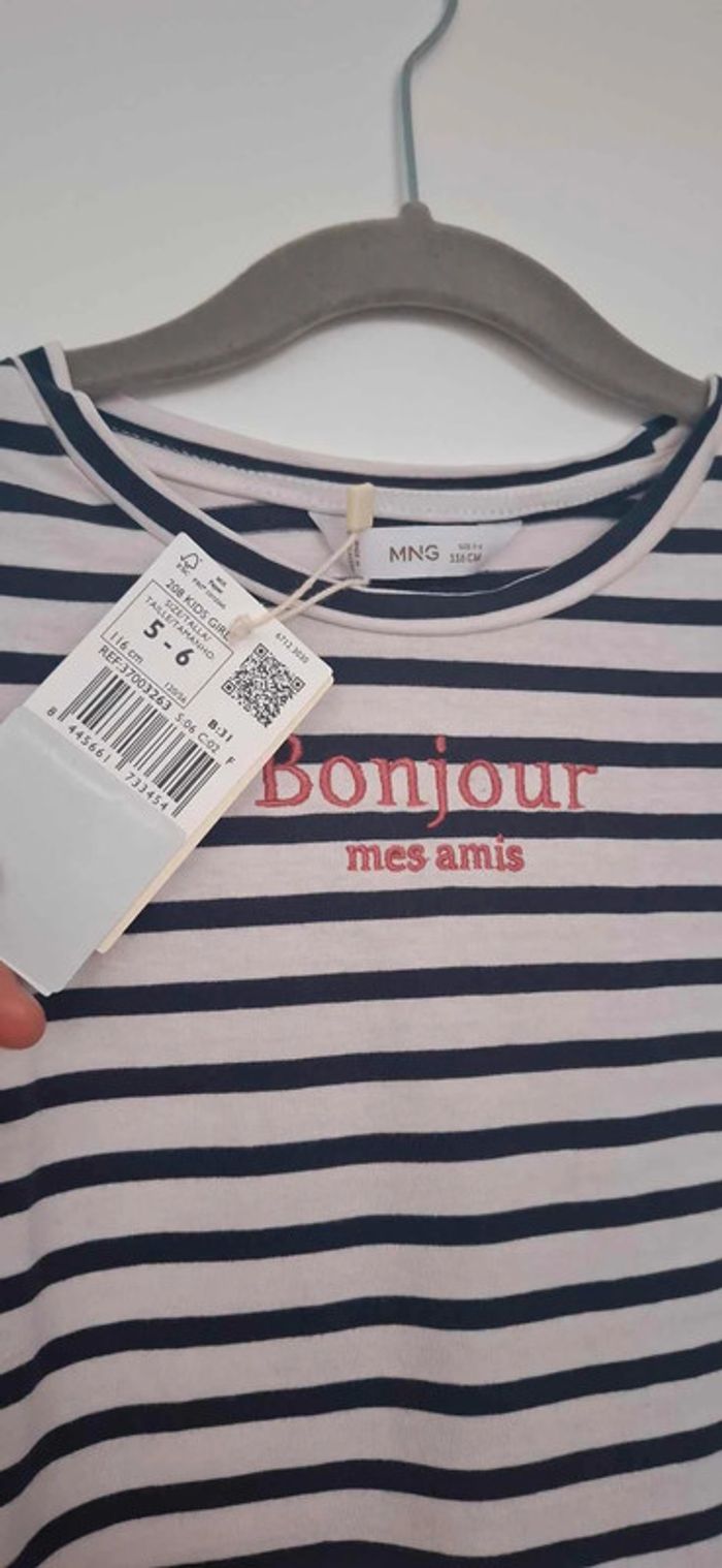 Marinière manches longues - Mango - Taille 5/6 ans - photo numéro 3