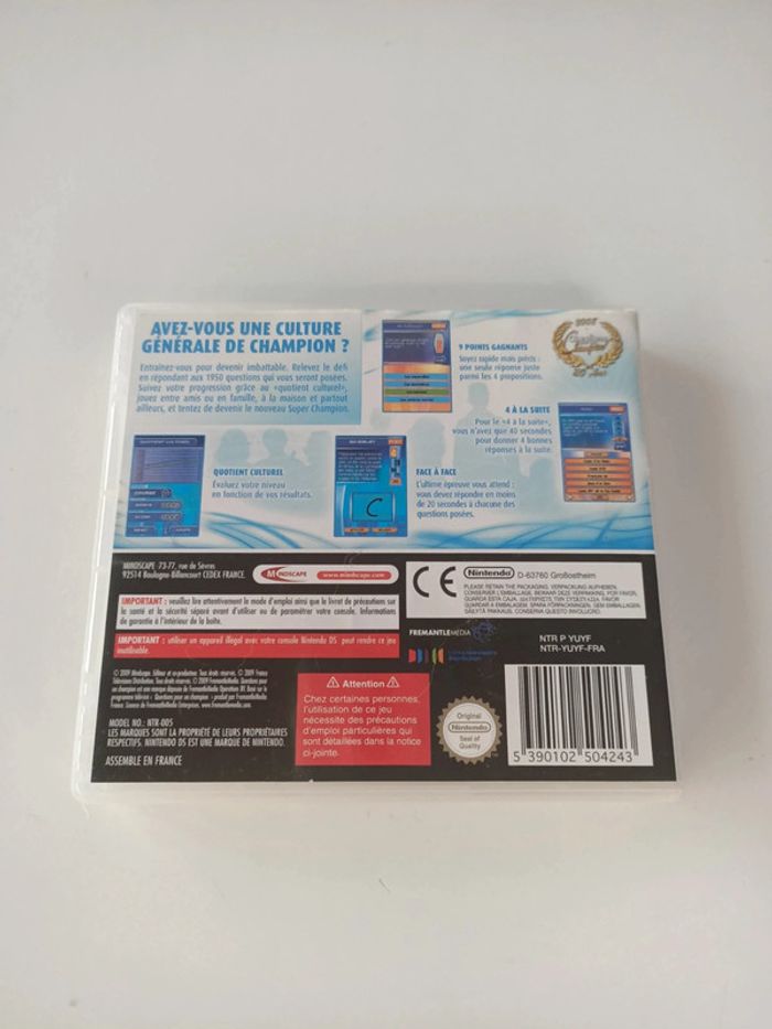 Jeu Nintendo ds questions pour un champion - photo numéro 2