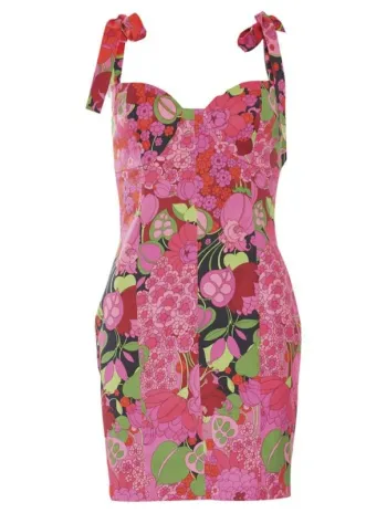 Robe ajustée fleurie 