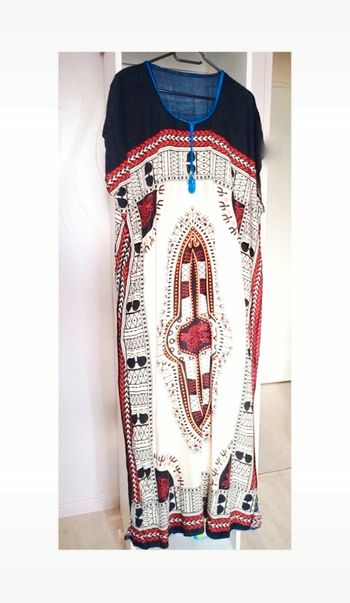 Robe Gandoura d'intérieur Maxi Abaya marocaine