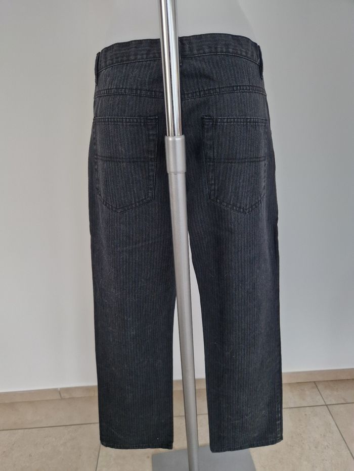 Pantalon homme noir à rayures grises Tissaia - photo numéro 6