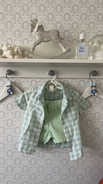 Ensemble chemise + short Primark 12-18 mois