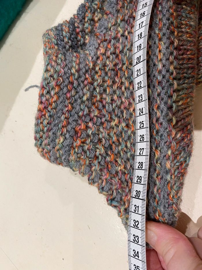 Chaussons, laine, tricoté, 35 - photo numéro 5