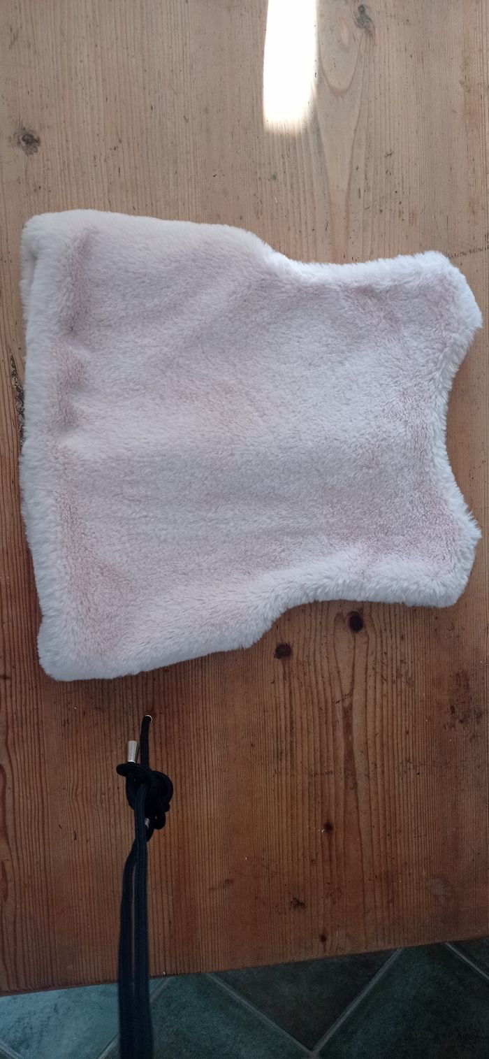 Gilet Okaidi fourrure rose pâle - photo numéro 4