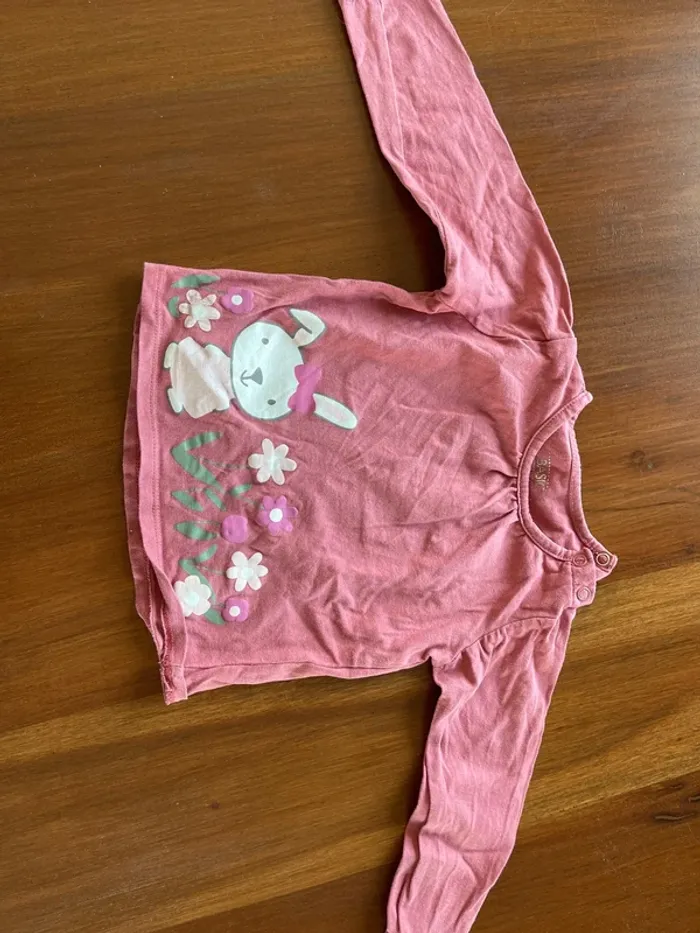 Lot de 4 t-shirt manches longues taille 2 ans bon état - photo numéro 8