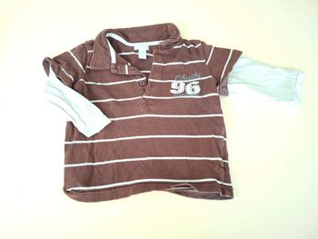 Polo manches longues bébé garçon Obaïbi