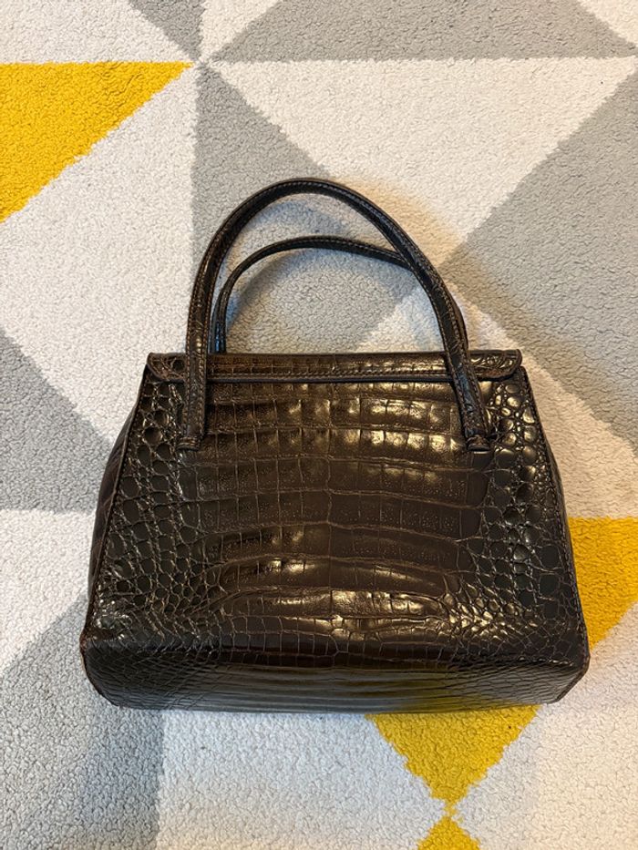 Sac à main en cuir vintage - photo numéro 3