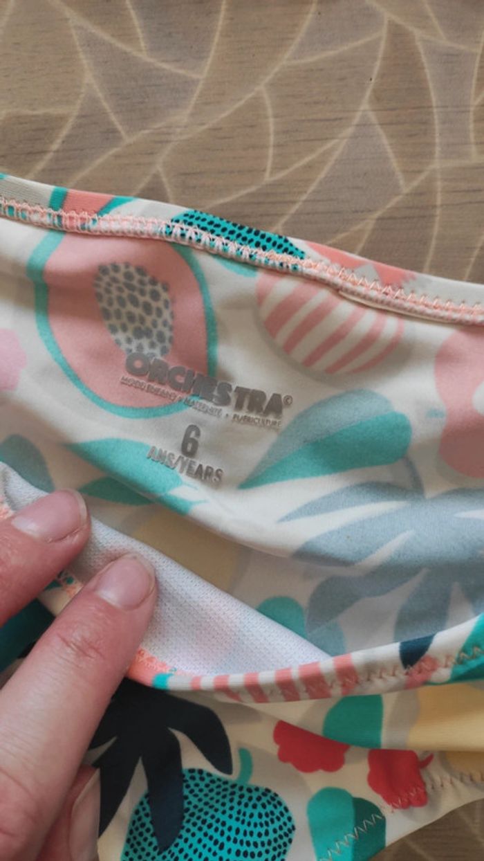 Maillot de bain 2 pièces fille 6 ans orchestra - photo numéro 2