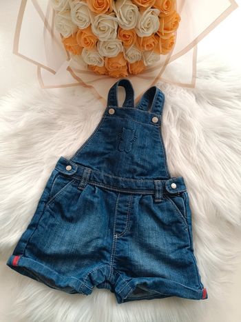 Salopette short bébé fille