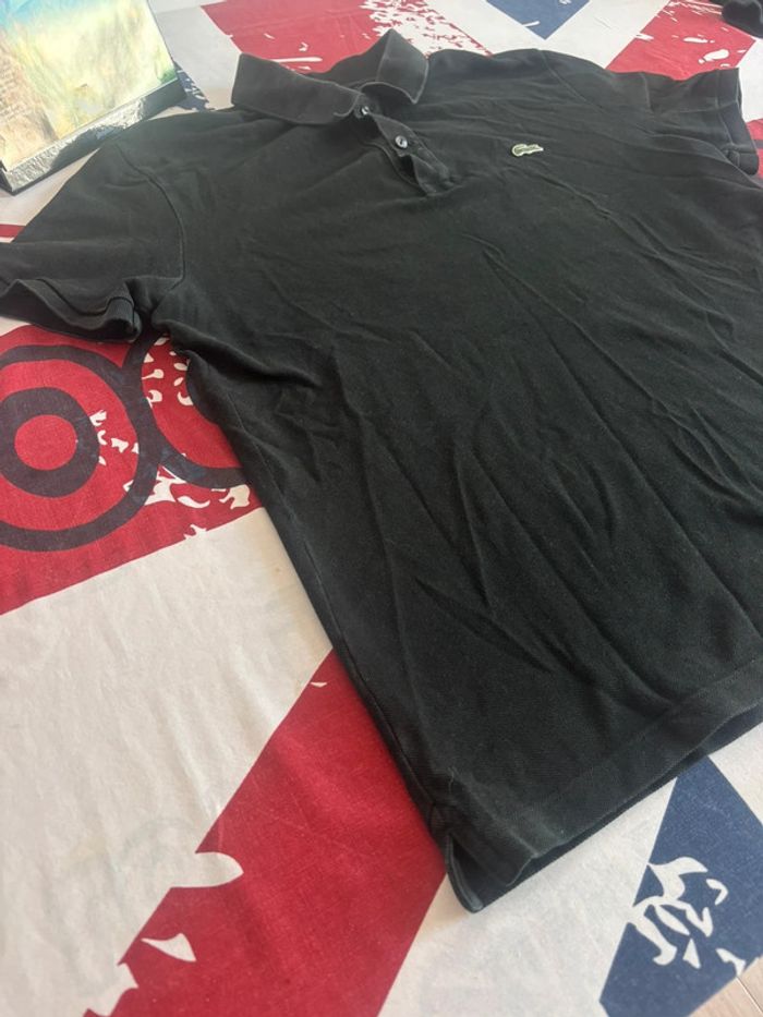 Polo Lacoste vintage noir taille M - photo numéro 7