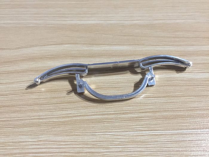 Pare-chocs avant pièce détachée miniature Mercedes Benz 500 K 1936 Burago 1/20 1/20e 1/20eme #A46 - photo numéro 2