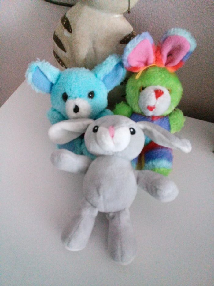 Lot de 3 petites peluches