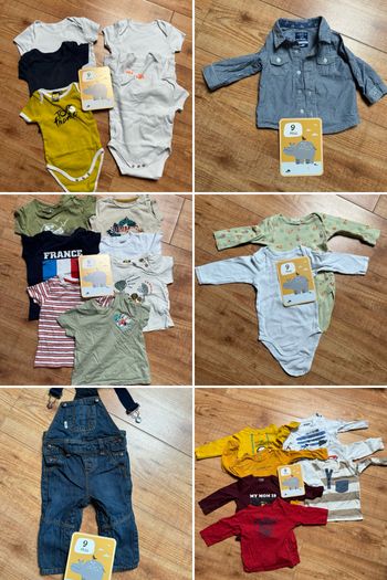 Lot vêtements 9 mois bébé garçon