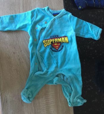 Pyjama 1 mois velours Superman