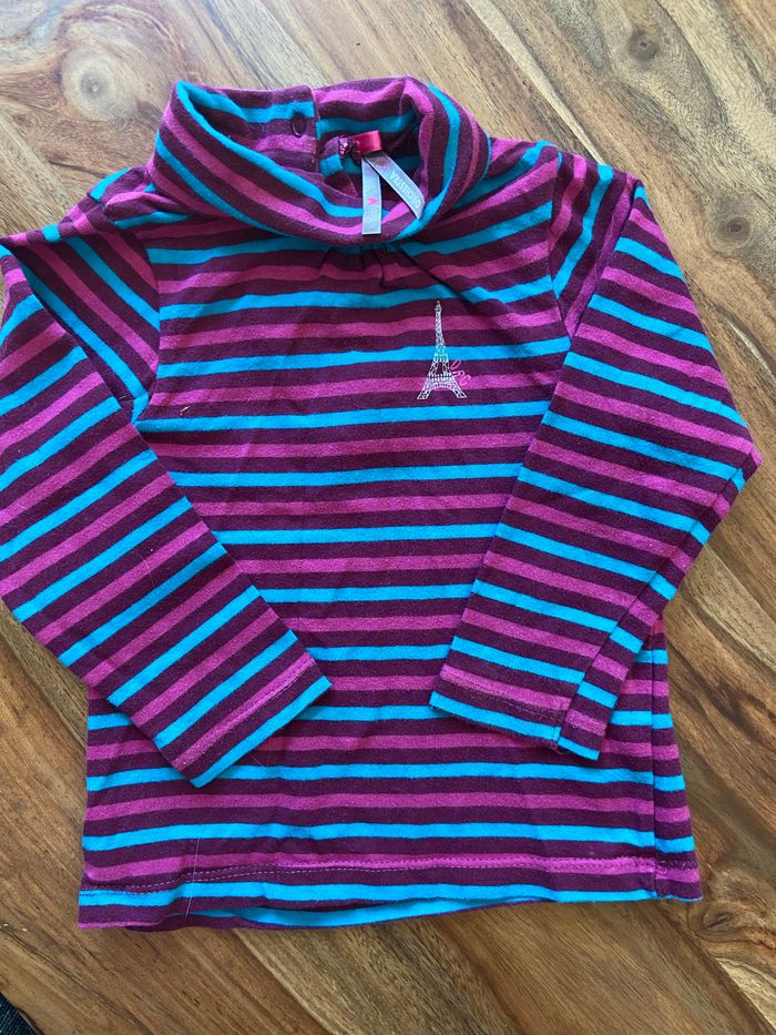 T-shirt rayé manches longues