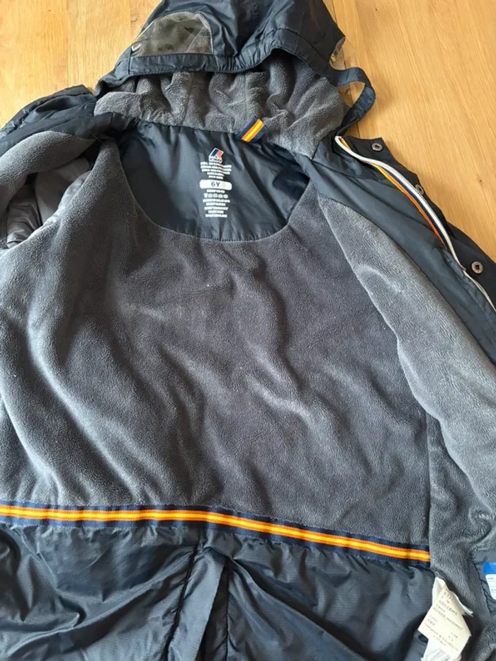 Manteau doublé polaire Kway 6 ans - photo numéro 2