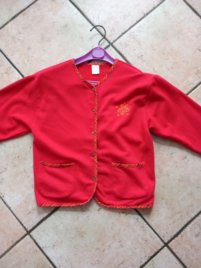 Veste gilet T138 coton 8ans