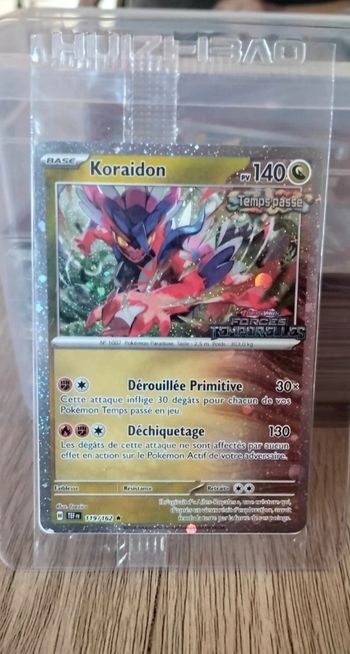 Carte Pokémon Koraidon 119/162 HOLO STAMP TEF Forces Temporelles FR