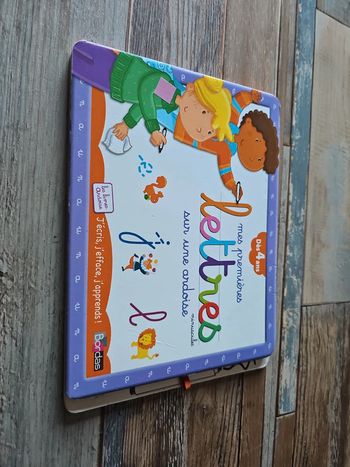 Livre effaçable mes premières lettres miniscule sur ardoise dès 4 ans
