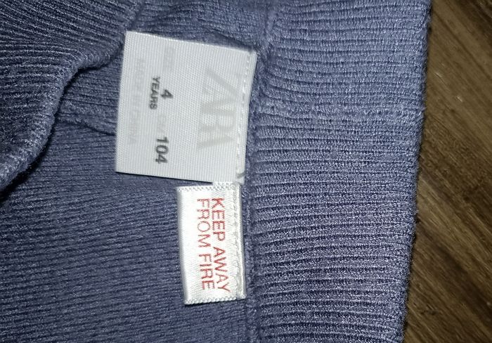 Ensemble Zara Tricot Côtelé Bleu Grisé - Confort & Style pour les 3-4 Ans (98-104 cm) - photo numéro 7