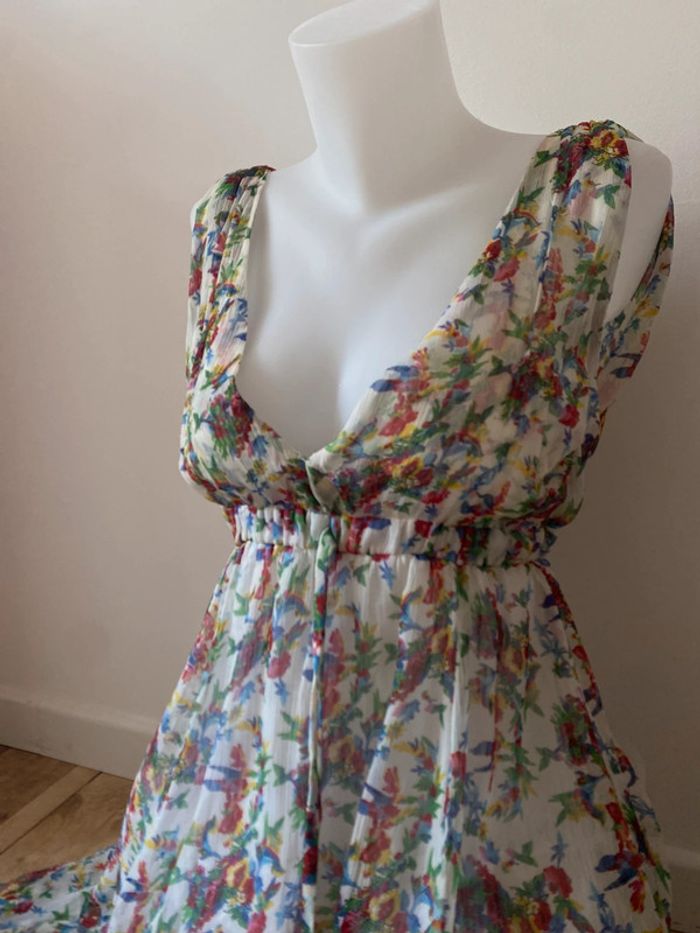 Robe Longue fleuri doublée - photo numéro 2