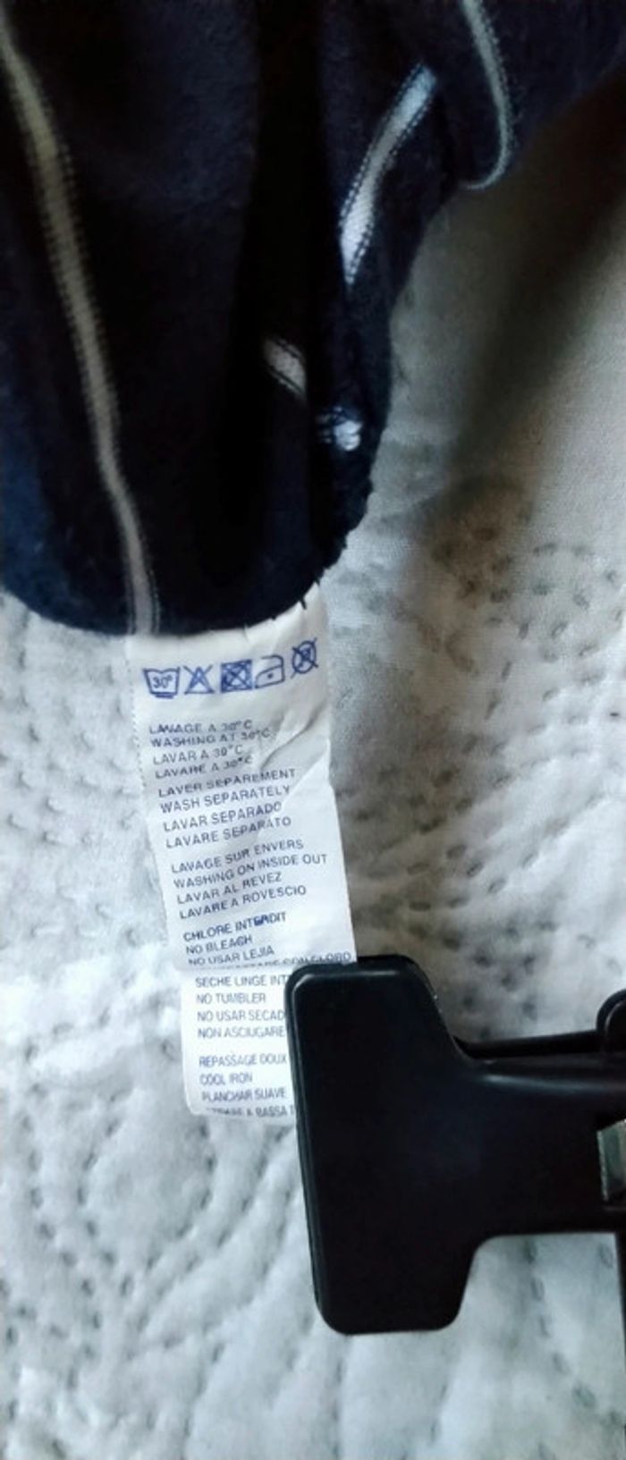 Polo effet 2 en 1 à rayures marine garçon 12 ans sergent major - photo numéro 14