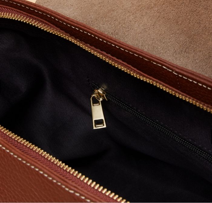 Sac à main de lux Astrid camel - photo numéro 4