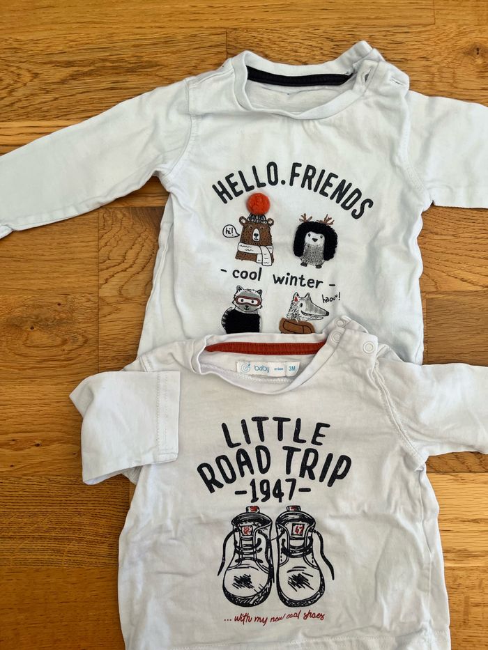 Lot de deux t-shirts 3mois