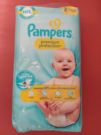 1 paquet Couche pampers premium protection taille 2