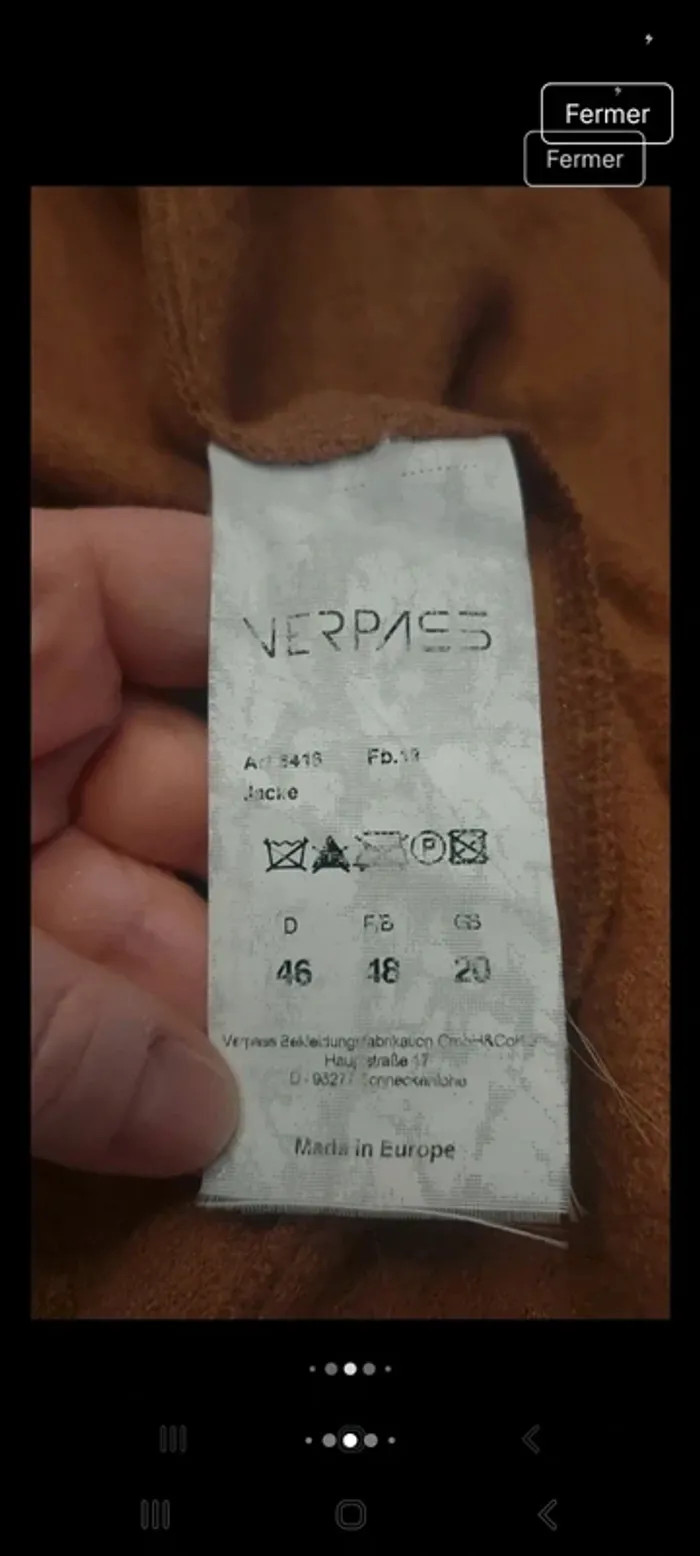 Pardessus Verpass fr/be 48  moutarde - photo numéro 9