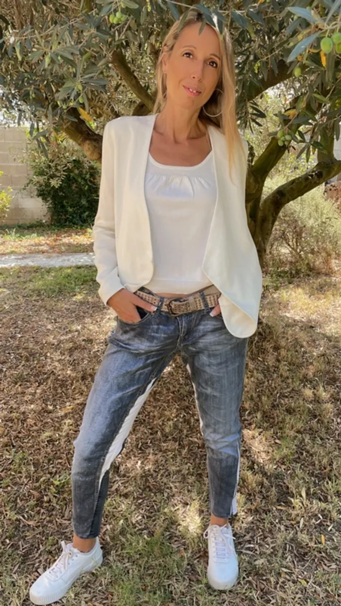 Pantalon souple effet jean Taille 42 ou XL DDP - photo numéro 3