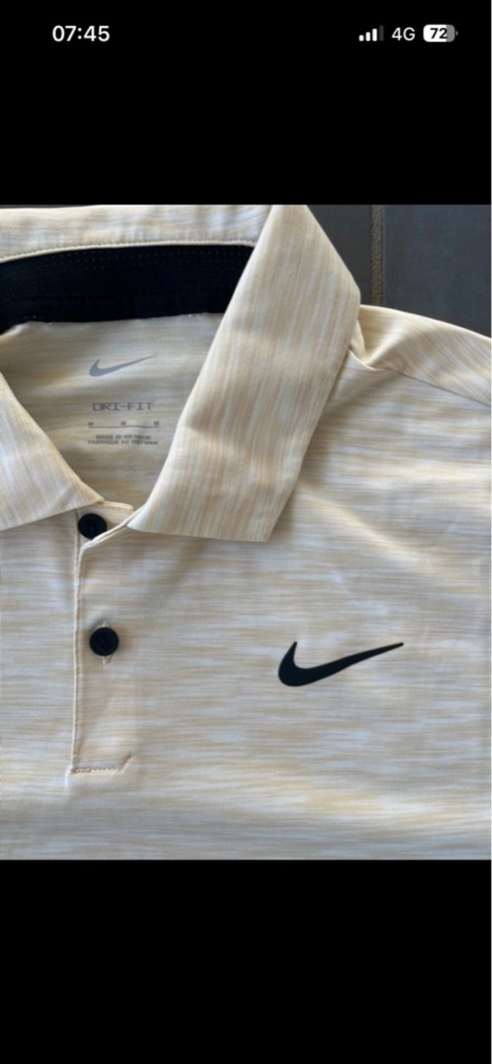 Polo tshirt Nike Homme Sport Orange Jaune M Dry Fit - photo numéro 3