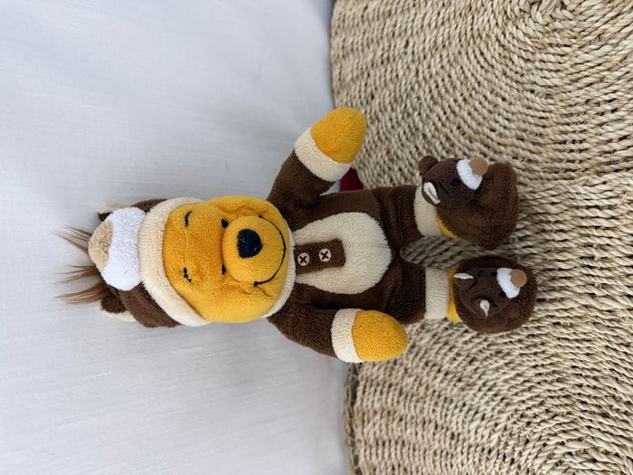 Peluche Winnie l'ourson DISNEYLAND PARIS déguisé en ours marron Disney - photo numéro 2