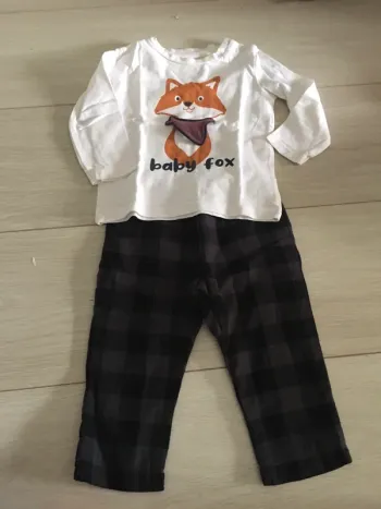 Ensemble pantalon + t-shirt manches longues 9 mois absorba